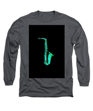 Green Saxophone - Long Sleeve T-Shirt