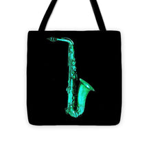 Green Saxophone - Tote Bag