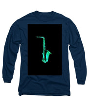 Green Saxophone - Long Sleeve T-Shirt