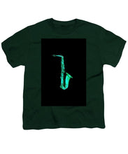 Green Saxophone - Youth T-Shirt