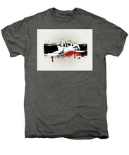 Grunge Background  - Men's Premium T-Shirt Men's Premium T-Shirt Pixels Platinum Heather Small 