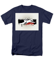 Grunge Background  - Men's T-Shirt  (Regular Fit) Men's T-Shirt (Regular Fit) Pixels Navy Small 