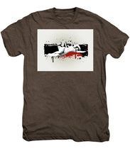 Grunge Background  - Men's Premium T-Shirt Men's Premium T-Shirt Pixels Mocha Heather Small 