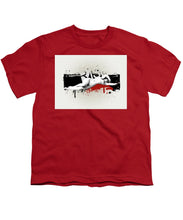 Grunge Background  - Youth T-Shirt Youth T-Shirt Pixels Red Small 