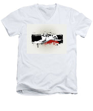 Grunge Background  - Men's V-Neck T-Shirt Men's V-Neck T-Shirt Pixels White Small 