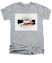 Grunge Background  - Men's V-Neck T-Shirt Men's V-Neck T-Shirt Pixels Heather Small 