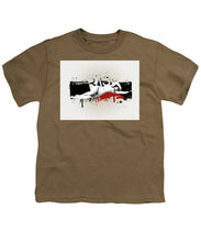 Grunge Background  - Youth T-Shirt Youth T-Shirt Pixels Safari Green Small 