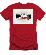 Grunge Background  - Men's T-Shirt (Athletic Fit) Men's T-Shirt (Athletic Fit) Pixels Red Small 