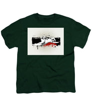 Grunge Background  - Youth T-Shirt Youth T-Shirt Pixels Hunter Green Small 