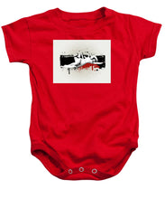 Grunge Background  - Baby Onesie Baby Onesie Pixels Red Small 