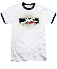 Grunge Background  - Baseball T-Shirt Baseball T-Shirt Pixels White / Black Small 