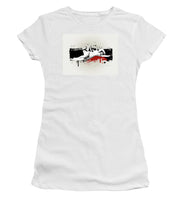 Grunge Background  - Women's T-Shirt (Athletic Fit) Women's T-Shirt (Athletic Fit) Pixels White Small 