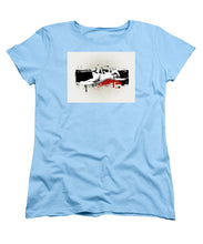 Grunge Background  - Women's T-Shirt (Standard Fit) Women's T-Shirt (Standard Fit) Pixels Light Blue Small 