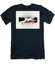 Grunge Background  - Men's T-Shirt (Athletic Fit) Men's T-Shirt (Athletic Fit) Pixels Navy Small 