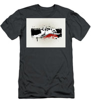 Grunge Background  - Men's T-Shirt (Athletic Fit) Men's T-Shirt (Athletic Fit) Pixels Charcoal Small 