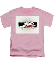 Grunge Background  - Kids T-Shirt Kids T-Shirt Pixels Pink Small 