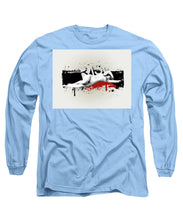 Grunge Background  - Long Sleeve T-Shirt Long Sleeve T-Shirt Pixels Carolina Blue Small 