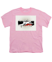 Grunge Background  - Youth T-Shirt Youth T-Shirt Pixels Pink Small 