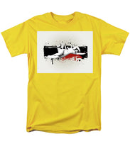 Grunge Background  - Men's T-Shirt  (Regular Fit) Men's T-Shirt (Regular Fit) Pixels Yellow Small 