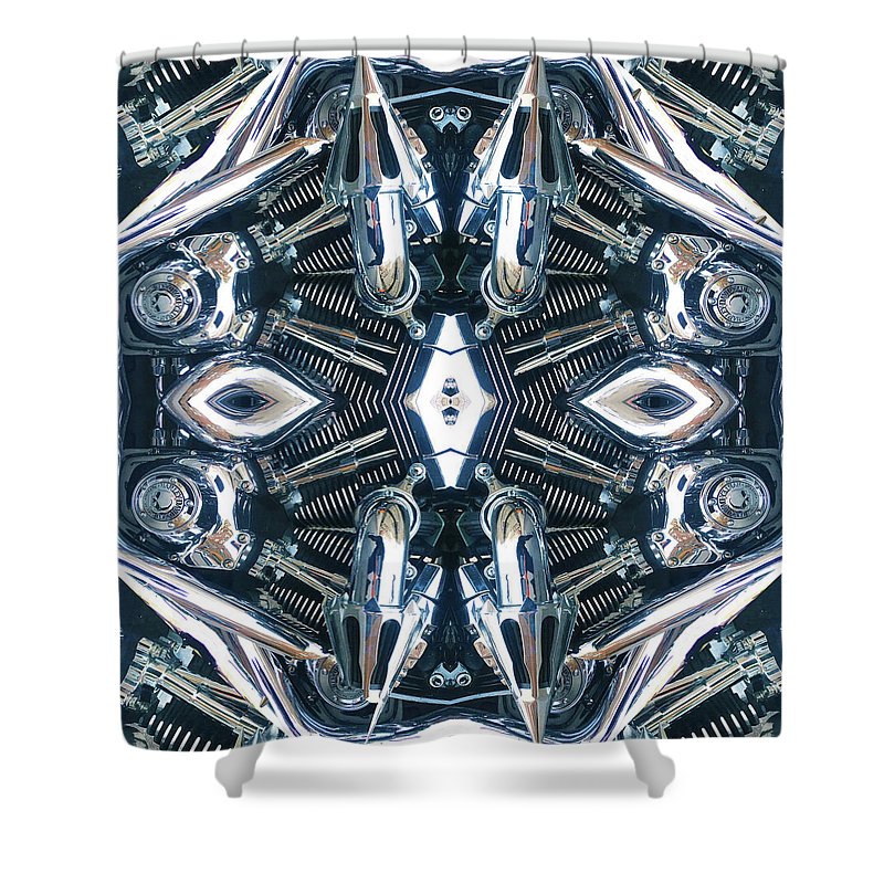 Harley Davidson Engine - Shower Curtain