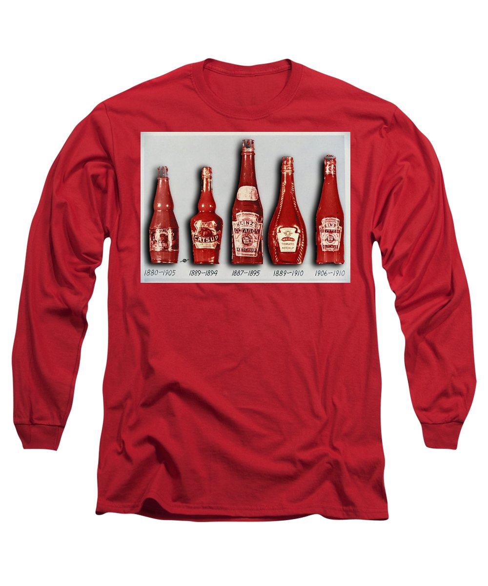 Heinz Tomato Ketchup Vintage, Evolution To 1910 - Long Sleeve T-Shirt
