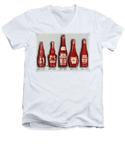 Heinz Tomato Ketchup Vintage, Evolution To 1910 - Men's V-Neck T-Shirt