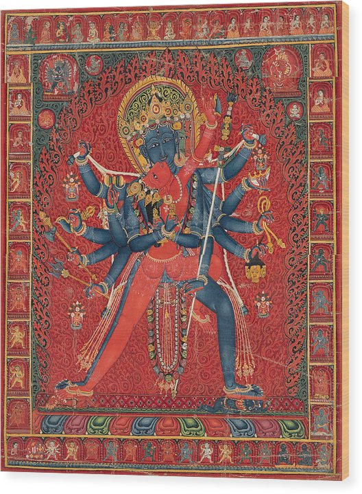 Hindu God Sexual - Wood Print