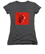 Hovering Paint - Women's V-Neck (Athletic Fit)