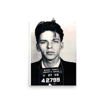 Frank Sinatra Mug Shot Vertical Poster