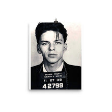 Frank Sinatra Mug Shot Vertical Poster
