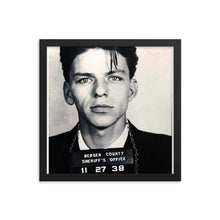 Frank Sinatra Mug Shot Vertical Music Gifts Framed poster