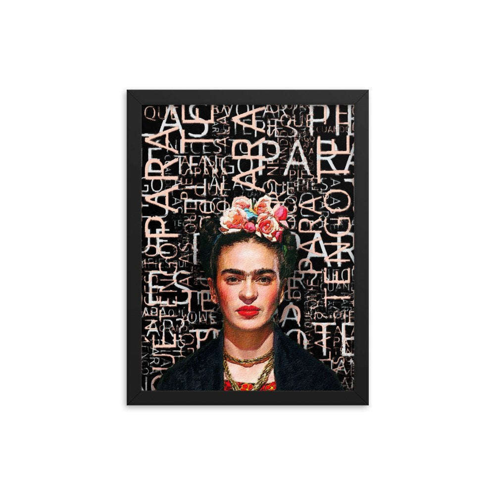 Estampe encadrée Frida Kahlo de Juniqe