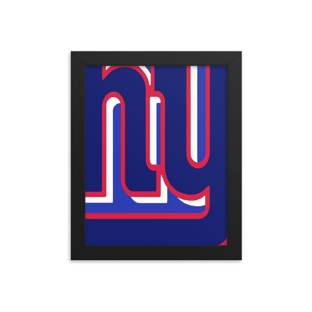 Giants N and Y for New York City Framed poster