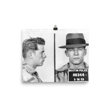 James Whitey Bulger Mug Shot 1953 Horizontal Mugshot Photo paper poster