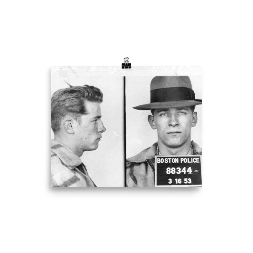 James Whitey Bulger Mug Shot 1953 Horizontal Mugshot Photo paper poster