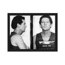 Jerry Lee Lewis Mug Shot Horizontal Mugshot Framed matte paper poster