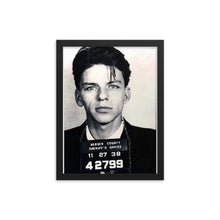 Frank Sinatra Mug Shot Vertical Music Gifts Framed poster