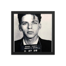 Frank Sinatra Mug Shot Vertical Music Gifts Framed poster