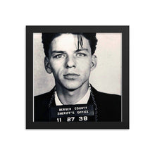 Frank Sinatra Mug Shot Vertical Music Gifts Framed poster