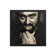 Luciano Pavarotti Framed poster