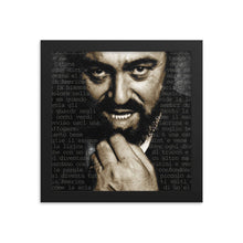 Luciano Pavarotti Framed poster