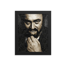 Luciano Pavarotti Framed poster