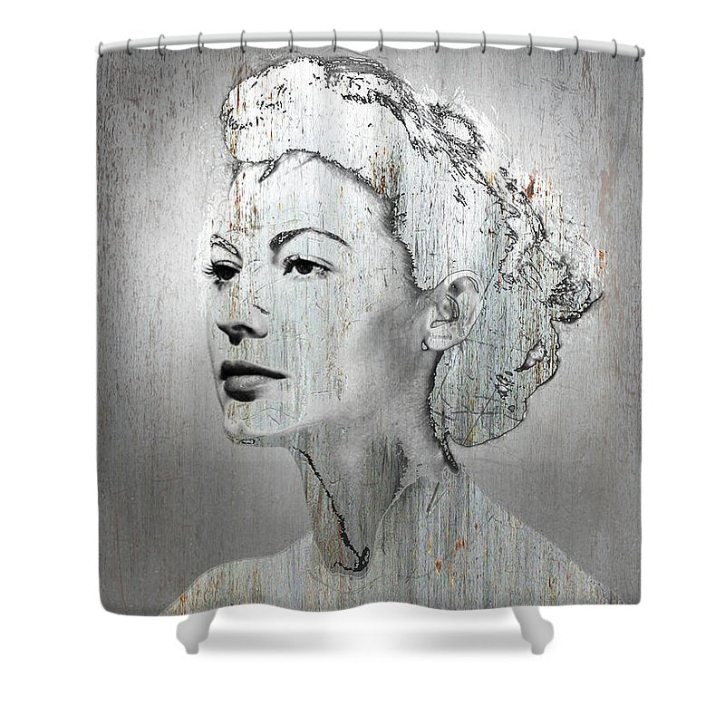 Silver Screen Eva Gardner - Shower Curtain