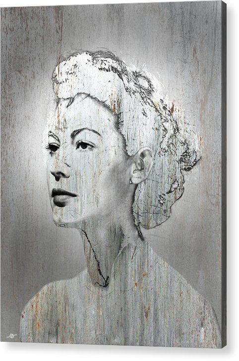 Silver Screen Eva Gardner - Acrylic Print