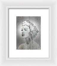 Silver Screen Eva Gardner - Framed Print