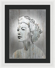 Silver Screen Eva Gardner - Framed Print