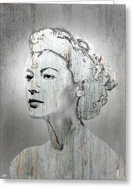 Silver Screen Eva Gardner - Greeting Card