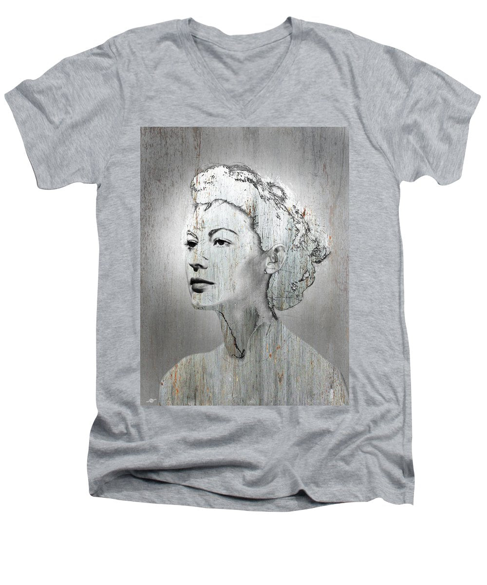 Silver Screen Eva Gardner - Men's V-Neck T-Shirt