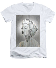 Silver Screen Eva Gardner - Men's V-Neck T-Shirt