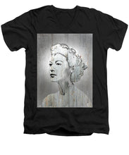 Silver Screen Eva Gardner - Men's V-Neck T-Shirt